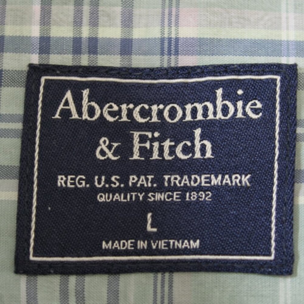 Abercrombie & Fitch Shirt Mens Large Button Down Long Sleeve Cotton - Picture 4 of 4
